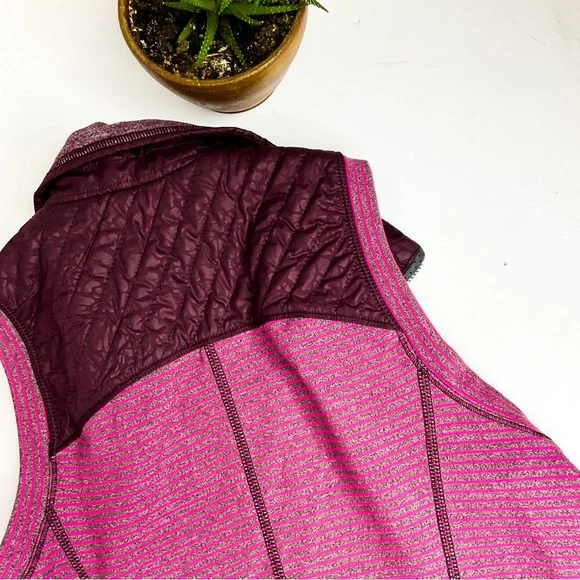 Lululemon Vest Pink Purple Zip Up Running Layer Size 6 - Picture 7 of 11